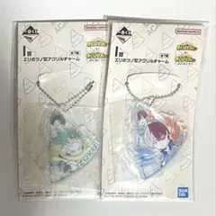ヒロアカ　緑谷出久　轟焦凍　エリのツノ形アクリルチャーム