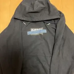 DIESEL ブラックパーカー Lサイズ