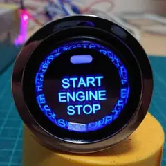 LED打ち替え済 トヨタ/スバル プッシュスタートスイッチ クリスタルブルーのサムネイル