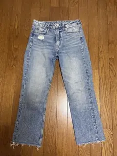 H&M フレアデニム クロップド丈