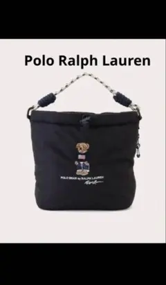 ☆Polo Ralph Lauren☆ショルダーバッグ ポロベア ブラック - メルカリ