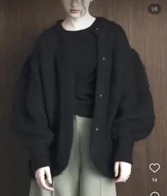 【新品タグ付】クラネ　COLOR MOHAIR SHAGGY CARDIGAN