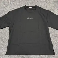 Couleur ロゴ刺繍 Tシャツ ブラック