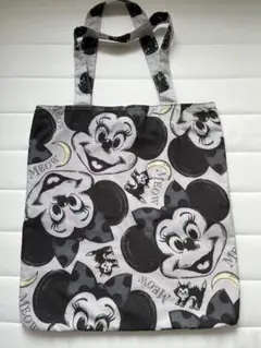 ミニーマウス トートバッグ グレー ディズニー