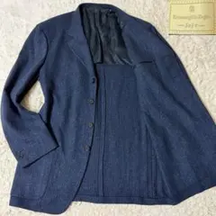 美品 エルメネジルドゼニア カシミヤ ツイード グレンチェック