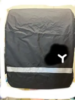 백팩 커버, 발수성, 반사형, 검은색, 이니셜 “Y”