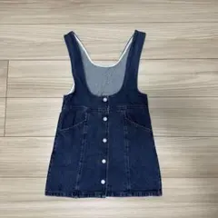 GU ジーユー　デニム　ジャンバースカート　インディゴ　キッズ　女の子