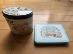 ディズニー　ダッフィー　お菓子箱.缶セット
