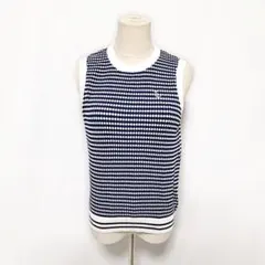 キャロウェイ Callaway ゴルフウェア ニットベスト M 紺×白 ドット柄