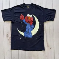 ⑥90s USA製 エルモ 月お休み Tシャツ XL シングルのサムネイル