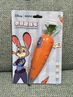 【新品・未開封】MINISO ズートピア ジュディ にんじん型 ボールペン　録音のサムネイル