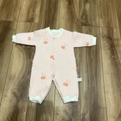 ウサギ柄 ピンクロンパース