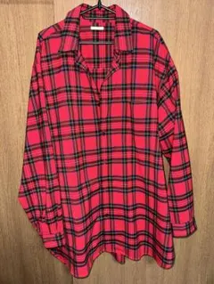 GU オーバーサイズ チェック シャツ　XL 大きめ