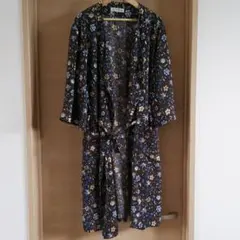 BEAMSHEART　花柄ロングカーディガン