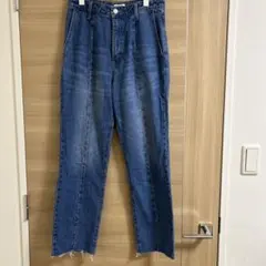 定価7700円【美品】LOWRYS FARM デニムパンツ スリット入り