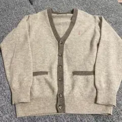 美品　イーストボーイ　ウール　ベージュカーディガン9号