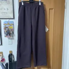 ユニクロC スウェットワイドパンツ ワイン Mサイズ