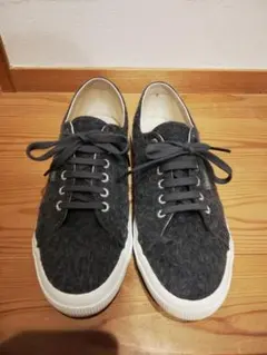 SUPERGA✕EDIFICEグレー ウール風 スニーカー
