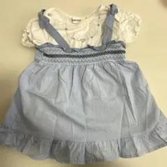 べべ　ワンピースロンパースセット80