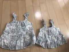 姉妹　お揃い　キャミソール　ギャップ