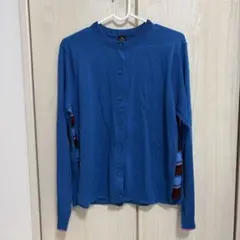 PS Paul Smith ポールスミス 長袖 カーディガン ブルー L ウールのサムネイル