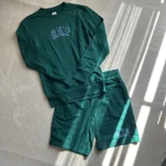 GAP トレーナー ハーフパンツ セットアップ グリーン