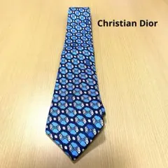 Christian Dior MONSIEUR ネクタイ ブルー 総柄