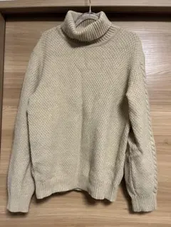 STILL BY HAND タートルネックニット ベージュ 46のサムネイル