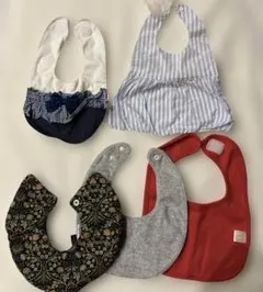 値下げ！女の子用スタイ　5枚組　まとめ売り