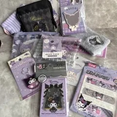 Kuromi ちゃん10点セット　巾着　ポーチ　ミラー　ヘアバンド等