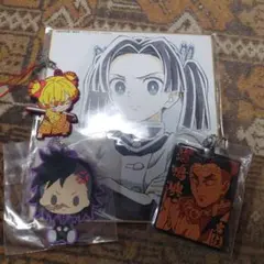 鬼滅の刃 神崎アオイ色紙&ラバストセット