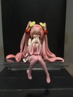 ＜中古＞桜ミク ぬーどるストッパー にっこりver 初音ミク 箱無し フィギュア