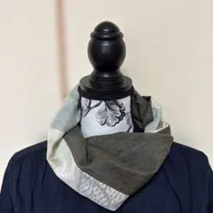 かぶりスヌード　着物リメイク　ハンドメイド