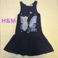 【最終値下げ】H&M エルサノースリーブワンピース 110-116cmのサムネイル