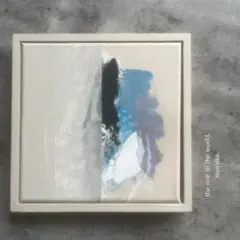 現代アート　19×19㎝　フレーム付き　モダン　アートパネル　インテリア　抽象画