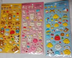 リラックマ　きせかえシール3種　キイロイトリ、コリラックマ 新品、未開封