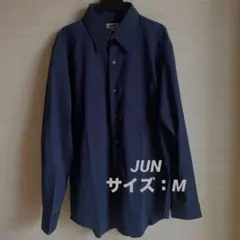 JUN ワイシャツ M ネイビーのサムネイル