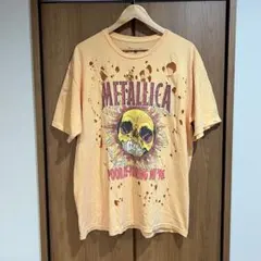 METALLICA スカルプリントダメージTシャツ Lサイズ