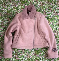 【タグ付き未使用】SISTER JENNI ライダース風ボアジャケット 160