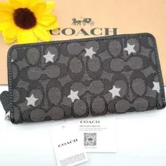 COACH 長財布 新品 ブラック 新作 お札入れ 小銭入れ ユニセックス