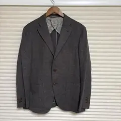blazer’s bank.com REDA製生地 織柄ジャケット ブラウン