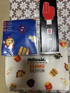 マクドナルド2025 福袋　ビームスデザイン ポーチ、クロス、ポテトハンド