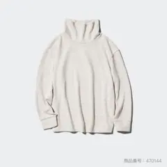 ソフトニットフリースリブハイネック　M UNIQLO