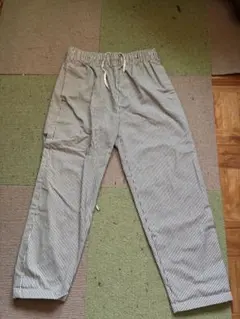 ストライプ イージーパンツ コットン