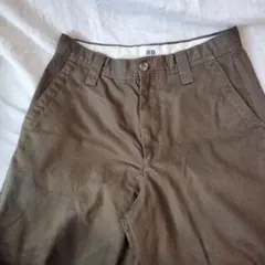 UNIQLO U ワイドフィットチノ 73 ダークブラウン