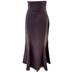 スナイデル　SNIDEL　ハイウエストタイトヘムフレアスカート　ブラウン　1　M