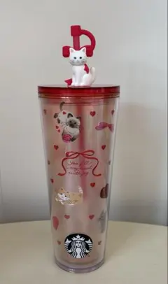 スターバックス バレンタイン 2026 コールドカップタンブラーキャット