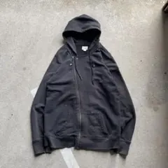 90s DIESEL ジップパーカー gimmick フェード Y2K 古着 黒