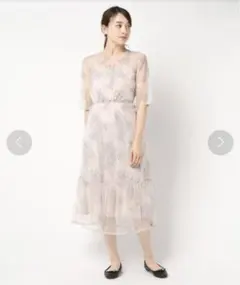 cheek パーティードレス　総レースワンピース