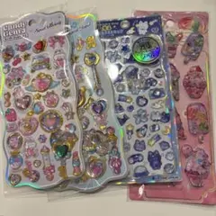 Candy Gem 3 、ジュエルプチドロップ、ウォーターシール4枚セット